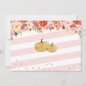 Notre petit Citrouille tourne une invitation (Dos)