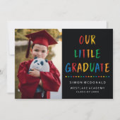 NOTRE PETIT DIPLÔMÉ | PHOTO GRAD PARTY INVITATION (Devant)