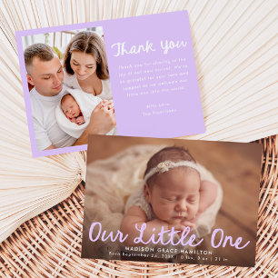 Notre Petit(e) Faire-Part de Naissance Photo Lavan
