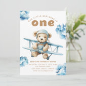 Notre petit Explorer Bear Theme Party Invitation (Debout devant)