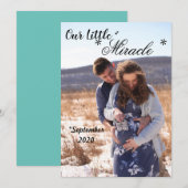 Notre petit Faire-part de carte de grossesse Mirac (Devant / Derrière)
