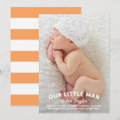 Notre petit Faire-part de naissance (Devant / Derrière)