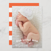 Notre petit Faire-part de naissance (Devant / Derrière)