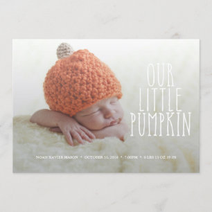 Notre petit Faire-part de naissance blanc doux Cit