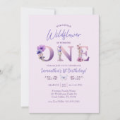 Notre petit Fleur sauvage premier Invitation d'ann (Devant)