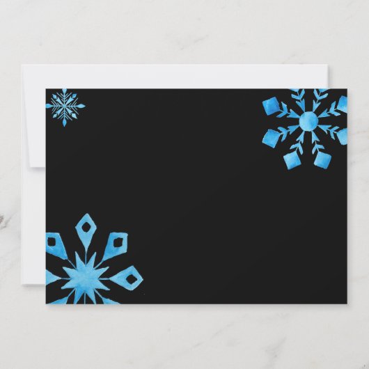 Notre petit flocon de neige est arrivé Faire-part  (Dos)