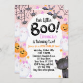 Notre petit garçon de 2e anniversaire Invitation f (Devant / Derrière)