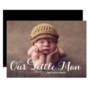 Notre petit homme Faire-part de naissance