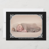 Notre petit homme | Faire-part de naissance rustiq (Dos)