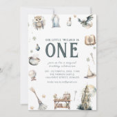 Notre petit magicien Invitation d'anniversaire (Devant)