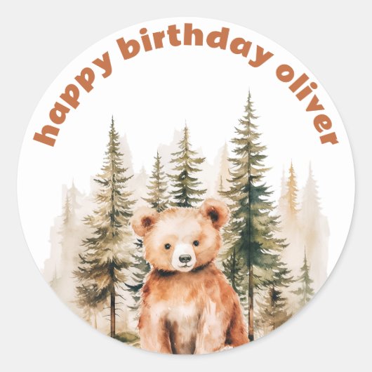 Notre Petit Ours Sticker Anniversaire (Devant)