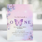 Notre Petit Papillon Invitation d'anniversaire