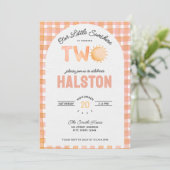 Notre Petit Soleil a Deux Ans | Invitation Anniver (Debout devant)
