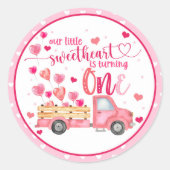 Notre petite amoureuse tourne un autocollant (Devant)