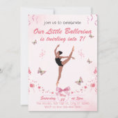 Notre Petite Ballerina Invitation Anniversaire (Devant)