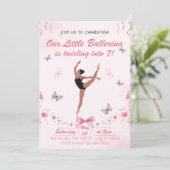 Notre Petite Ballerina Invitation Anniversaire (Debout devant)
