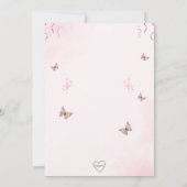 Notre Petite Ballerina Invitation Anniversaire (Dos)