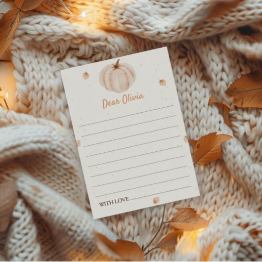 Notre petite carte Citrouille pour l'heure d'anniv