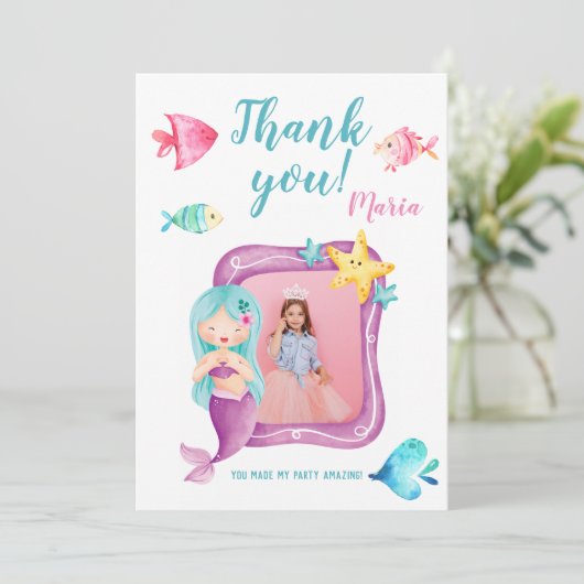 Notre petite carte de remerciement d'anniversaire  (Debout devant)