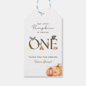 Notre petite citrouille 1er anniversaire Étiquette (Devant)