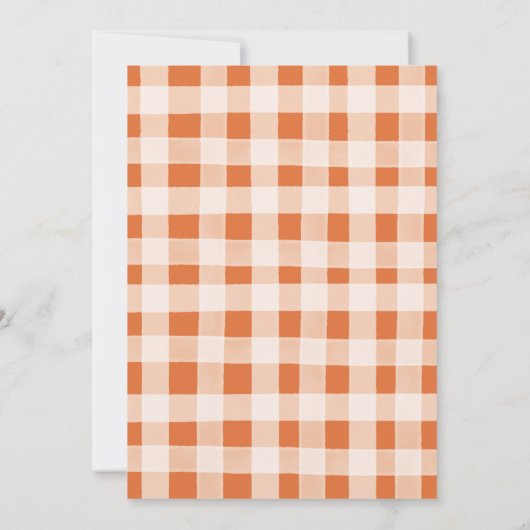 Notre petite Citrouille douce Invitation d'anniver (Dos)