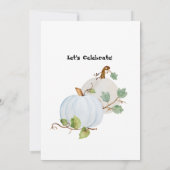 Notre Petite Citrouille Invitation d'anniversaire (Dos)