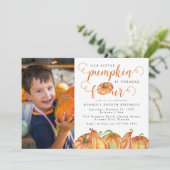 Notre Petite Citrouille Invitation de fête de 4e a (Debout devant)