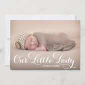 Notre Petite Dame | Faire-part de naissance (Devant)