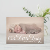 Notre Petite Dame | Faire-part de naissance (Debout devant)