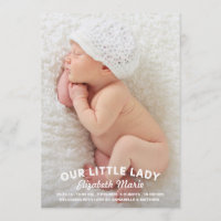 Notre Petite Dame Faire-part de naissance