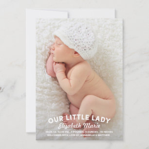 Notre Petite Dame Faire-part de naissance