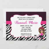 Notre Petite Diva Invitation Anniversaire (Devant)