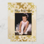 Notre Petite Étoile Invitation Photo (Devant / Derrière)