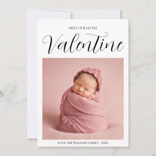 Notre petite Faire-part de naissance pour bébé Val (Devant)