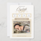 Notre petite Faire-part pour bébé (Devant)