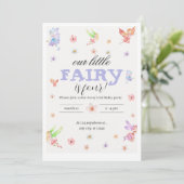 Notre Petite Fée Anniversaire Invitation (Debout devant)