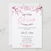 Notre Petite Fille Blossom Invitation Baby shower (Devant)