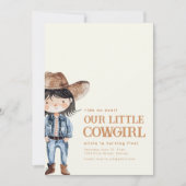 Notre petite fille Invitation de fête d'anniversai (Devant)