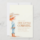 Notre petite fille Invitation de fête d'anniversai (Devant)