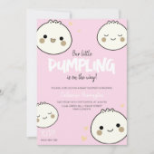 Notre Petite Invitation À Douche Rose Fille Dumpli (Devant)