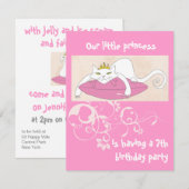 Notre petite invitation à la fête d'anniversaire d (Devant / Derrière)