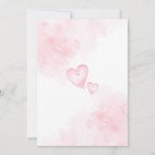 Notre petite invitation Baby shower amoureuse (Dos)