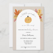 Notre Petite Invitation Baby shower Citrouille (Devant)