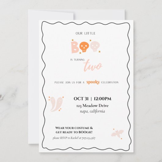 Notre Petite Invitation D'Anniversaire (Devant)