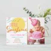 Notre Petite Invitation D'Anniversaire Soleil Avec (Debout devant)