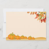 Notre Petite Invitation De BABY SHOWER Citrouille (Dos)