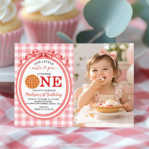 Notre petite invitation de photo d'anniversaire Cu