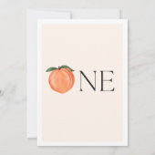 Notre petite pêche 1er anniversaire Invitation (Dos)