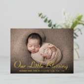 Notre Petite Photo Bébé Faire-part (Debout devant)