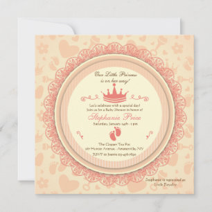 Notre petite princesse Baby shower Invitation